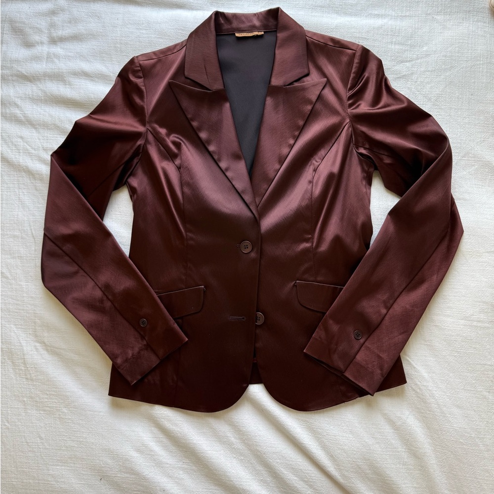 Elegant Brown Women's Blazer